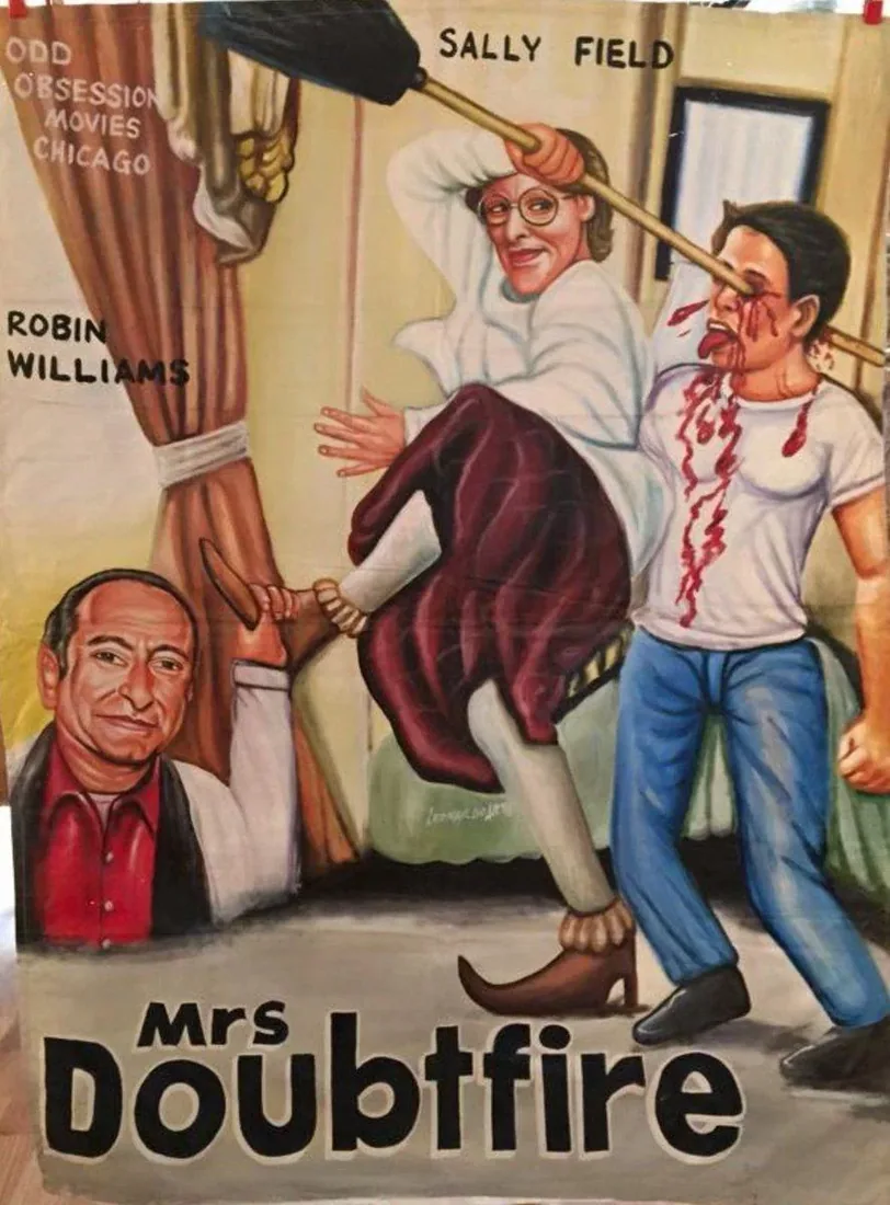 Mrs Doubtfire - the beloved Robin Williams comedy, given the energy of a slasher film.